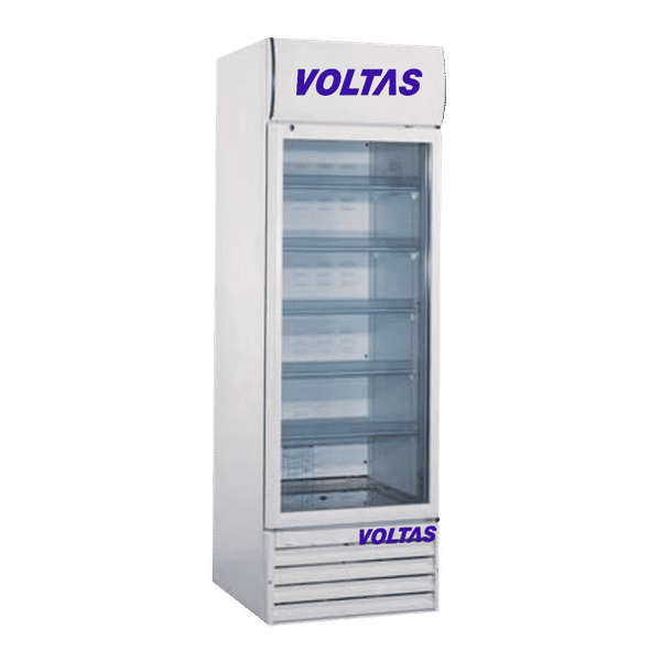 Voltas hot sale glass fridge